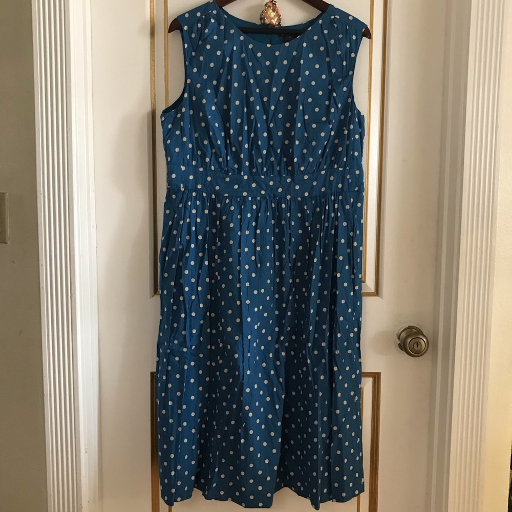 Emily & Fin Blue Polka Dot Dress